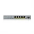 ZYXEL Switch 5x1000Mbps (5xPOE) + 1xGigabit SFP Menedzselhető, GS1350-6HP-EU0101F